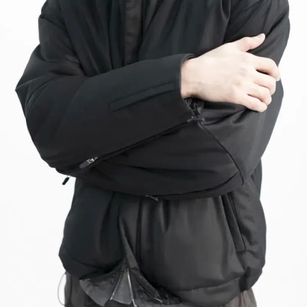 폴리테루 실크 하이커 자켓 