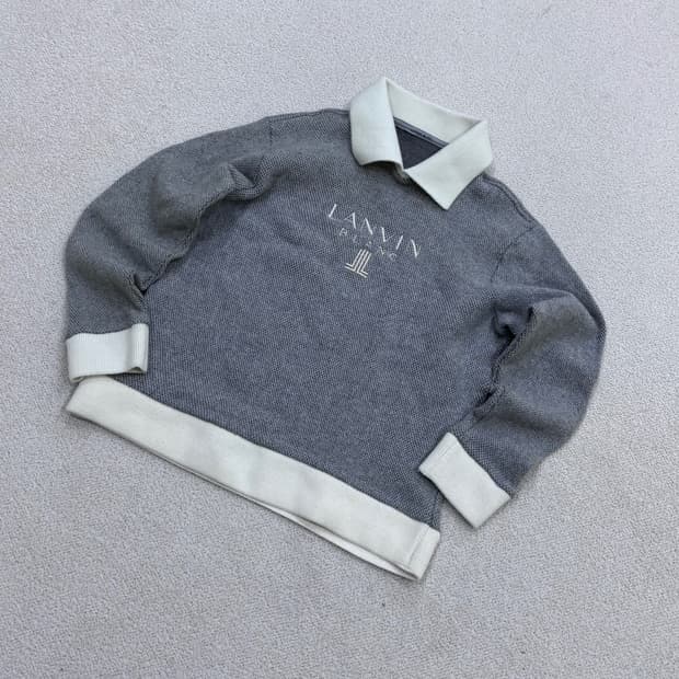 실측확인 랑방블랑 맨투맨 티셔츠 0424E