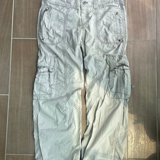 빈티지 화이트 카고팬츠