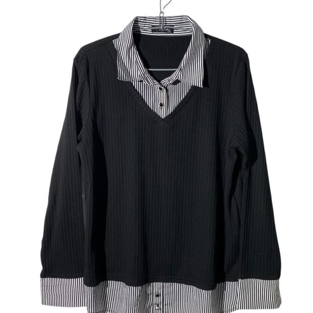 tmind 셔츠 레이어드 티셔츠