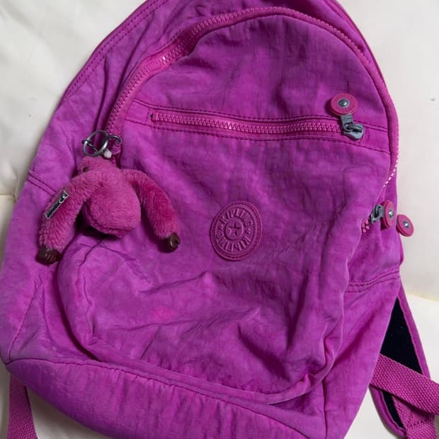 키플링 백팩 마젠타
