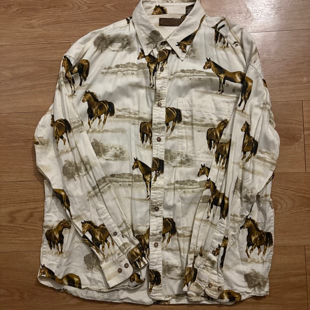 빈티지 말 셔츠