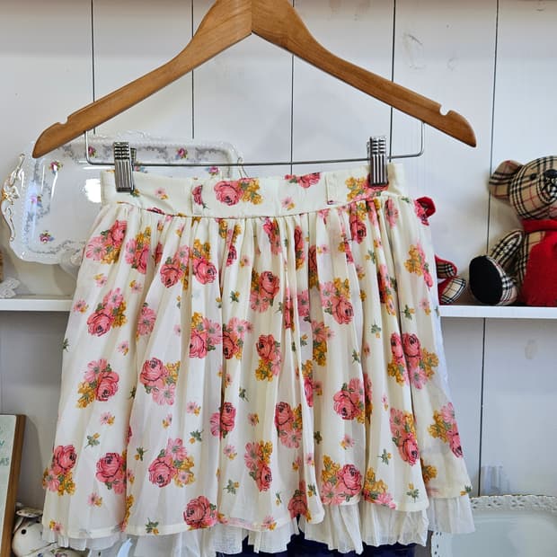 (INGNI) 플라워 쉬폰 캉캉 스커트