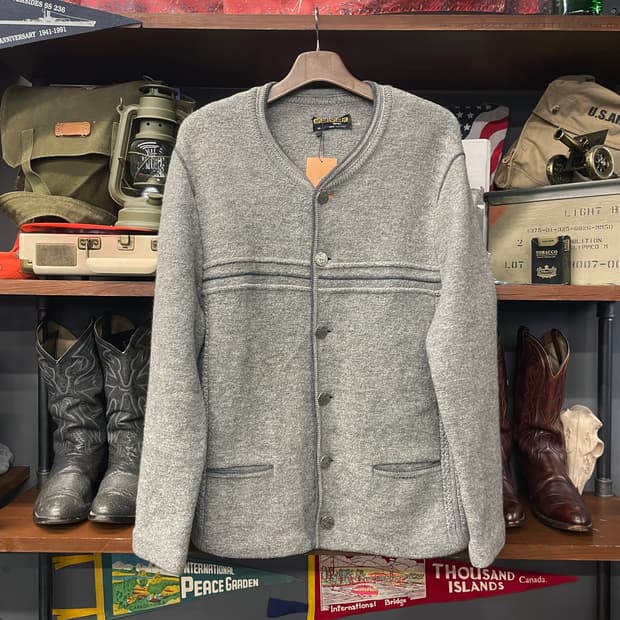 가이거 울 트위드 케이블 가디건 자켓 N345