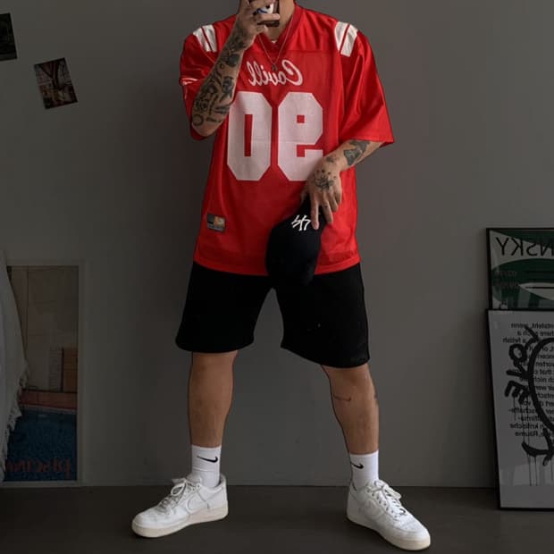 럭비 져지 레드 (XL~XXL)