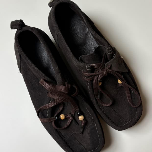 새상품) 폴리테루 왈라비 슈즈 스타 다크 브라운 260