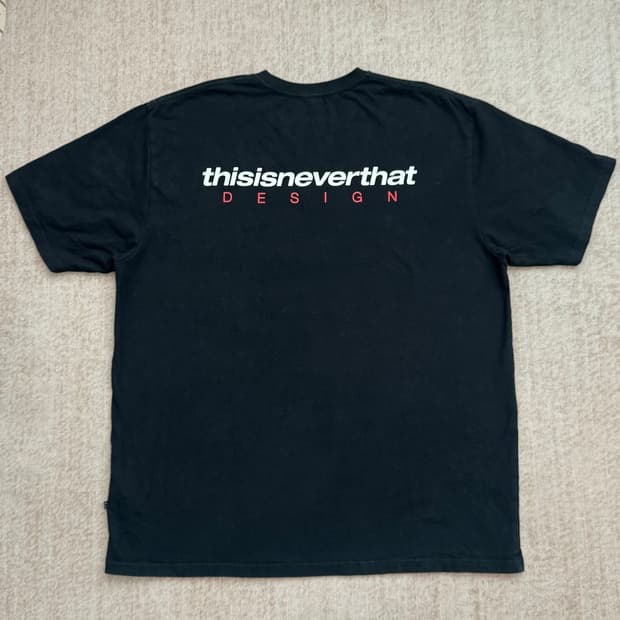 thisisneverthat 블랙 반팔 티셔츠 XL