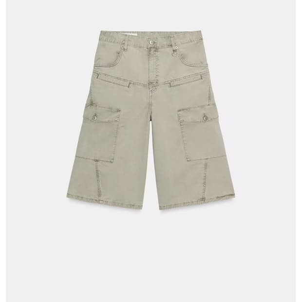 자라 카고 조츠 버뮤다 팬츠 