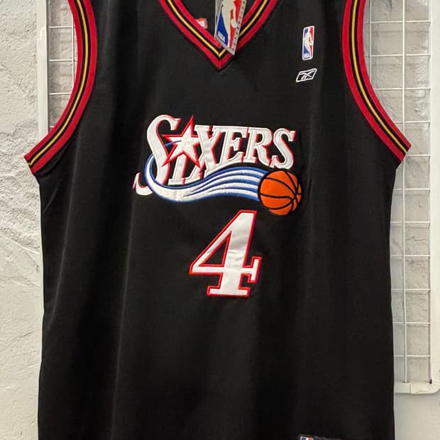 NBA X 리복 필라델피아 식서스 유니폼 슬리브리스 L