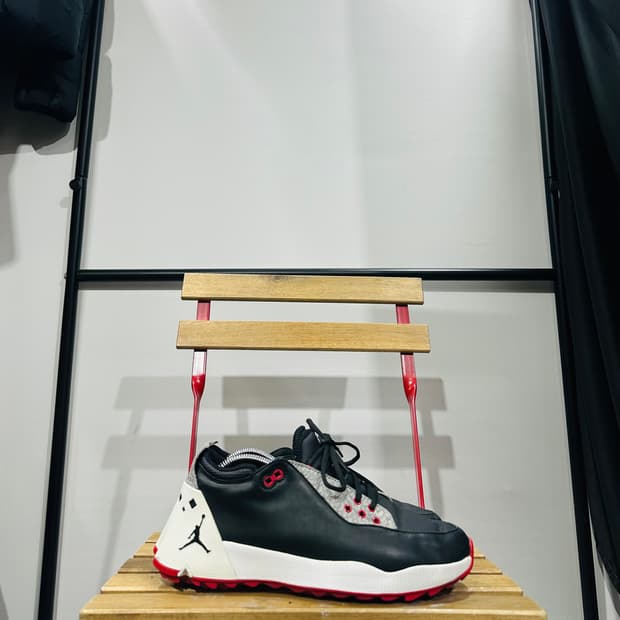 265) 조던 골프화 남성 남자 골프화 ADG 4 레더 블랙/레드