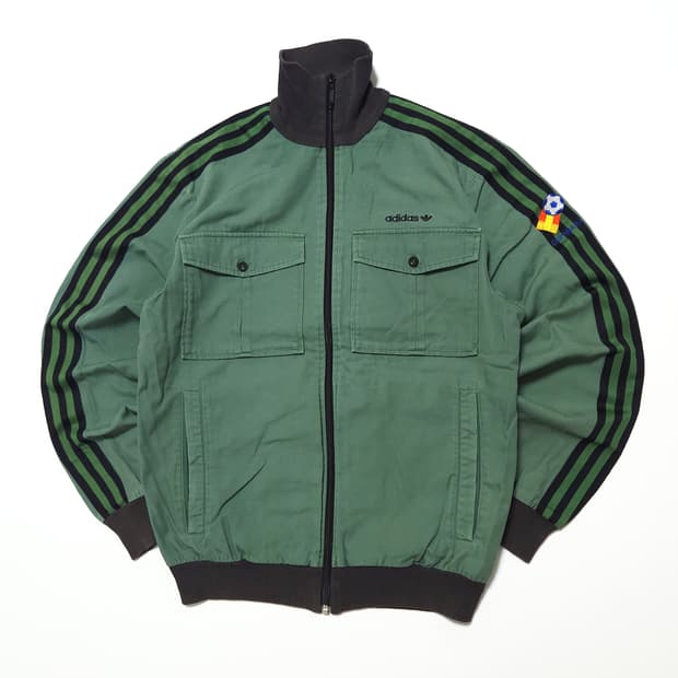 아디다스 00s 에스파냐 코튼 봄버 자켓 그린