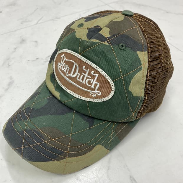 Von Dutch 카모 매쉬 볼캡