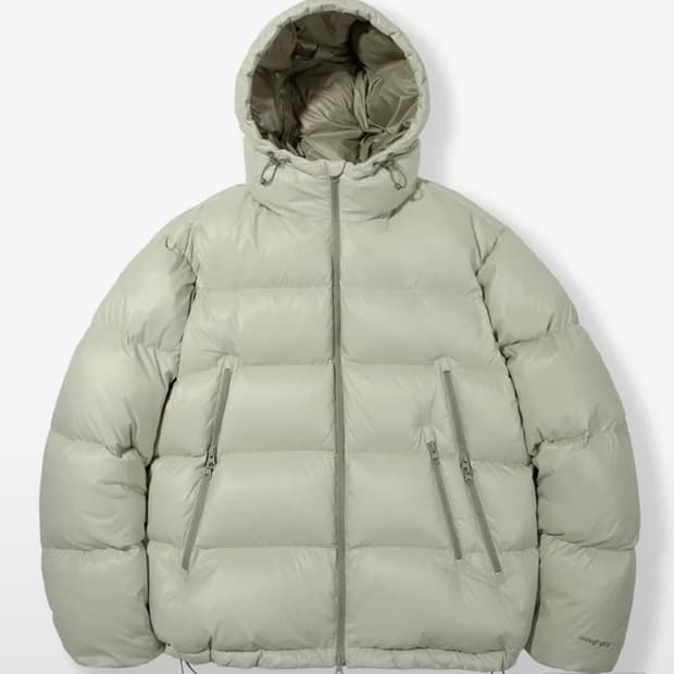 RDS 유틸리티 덕다운 후드 숏패딩_카키 (남여공용) S사이즈