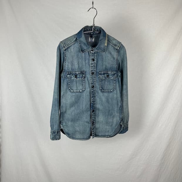 Vintage 보로 데님 셔츠