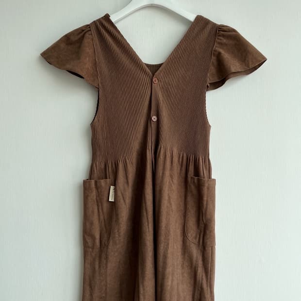  N° THE FEELING 브라운 포켓 미니 원피스