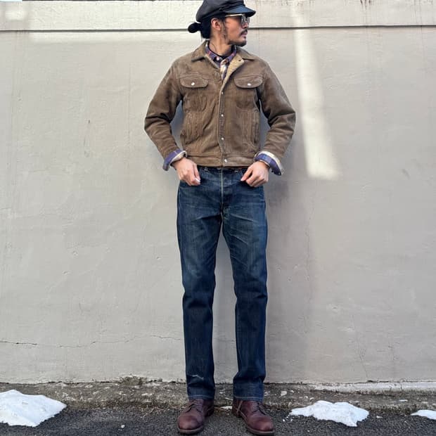 미국 RRL 슬림핏 셀비지 데님 팬츠