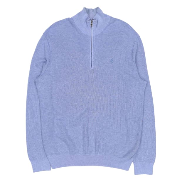 [L] QR신형 폴로 랄프로렌 남성 반집업 피마코튼 긴팔 니트 N683