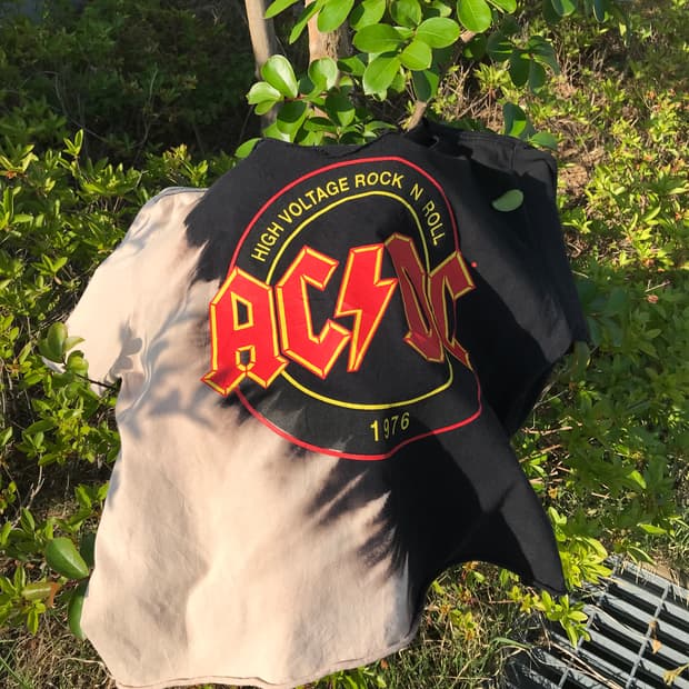 AC/DC Bleach Remake Crop Tee
