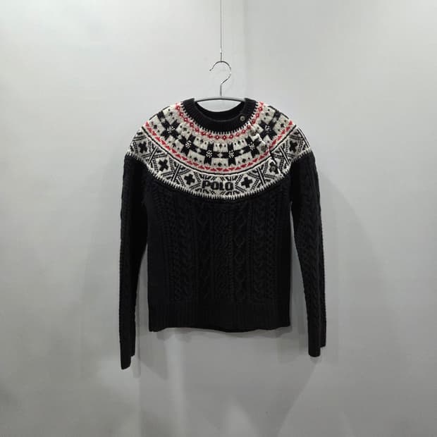 폴로랄프로렌 걸즈 페어아일 캐시미어 울 블랜드 피셔맨 니트 L/12/14