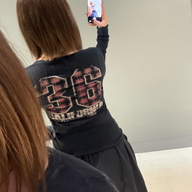 back numbering lettering long sleeve