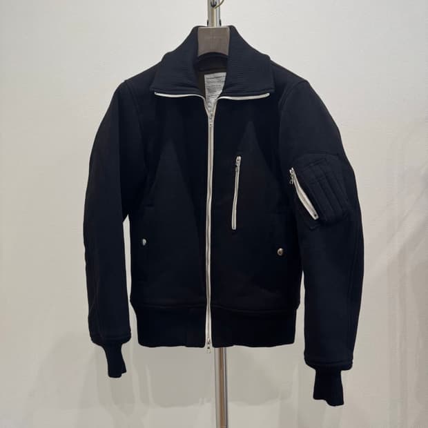 사스콰치패브릭스 13aw 울 블렌드 봄버 자켓