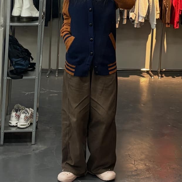 타미힐피거 니트 바시티 자켓 A3071