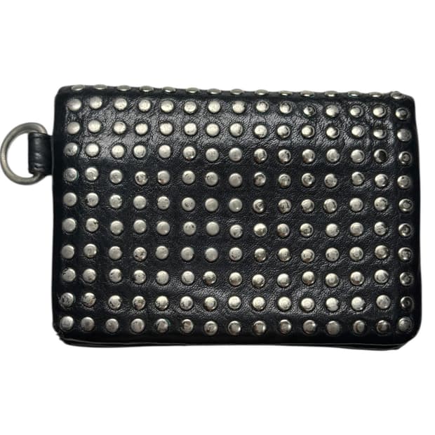 히스테릭 글래머 아카이브 스터드 폭탄 뱃지 가죽 지갑