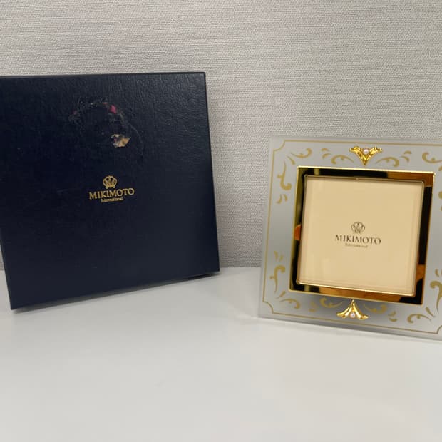 미키모토 펄 진주 포토프레임 탁상 액자 MIKIMOTO