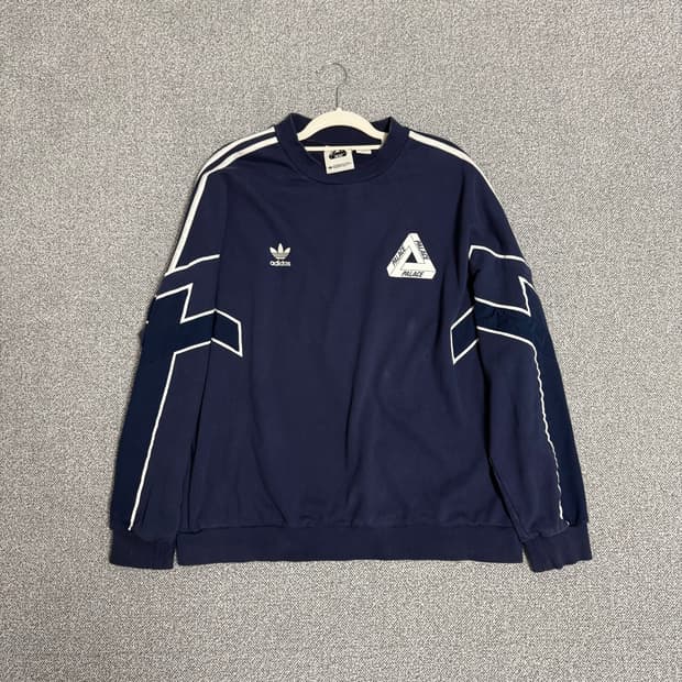 아디다스x팔라스 TT크루넥 인디고 XXL 맨투맨