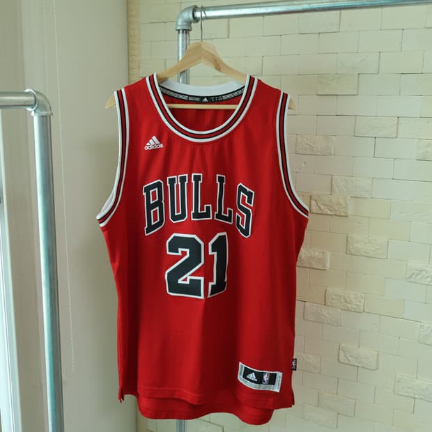 아디다스 NBA 시카고 불스 지미 버틀러 스윙맨 저지 레드