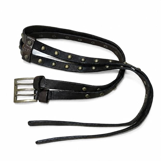 Double Strap Eyelet Belt