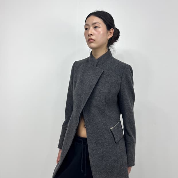ASYMMETRIC WOOL JACKET