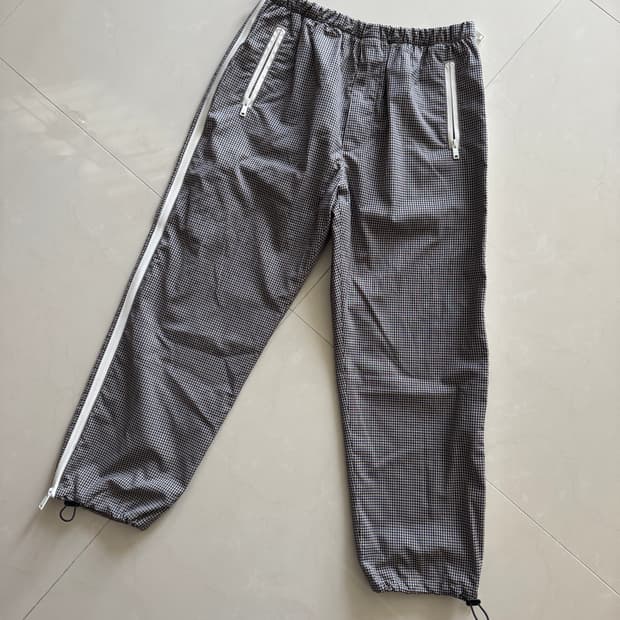 17ss gingham plaid pants