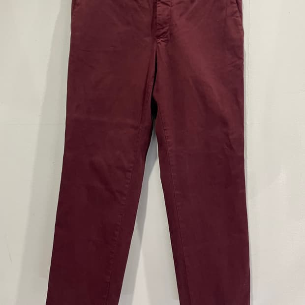 PT01 남성 버건디 슬림핏 바지 48