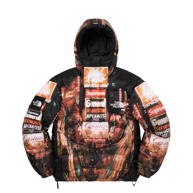 슈프림22FW x 노스페이스 800 필 하프 짚 후드 풀오버