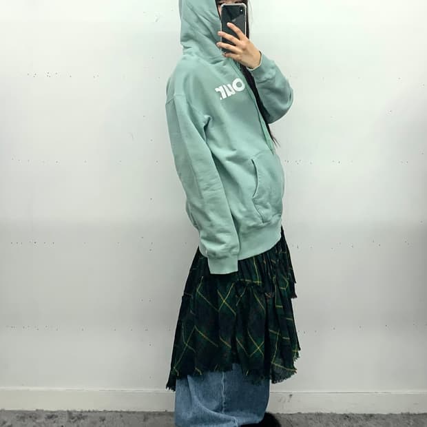 Barbour 민트 로고 후드