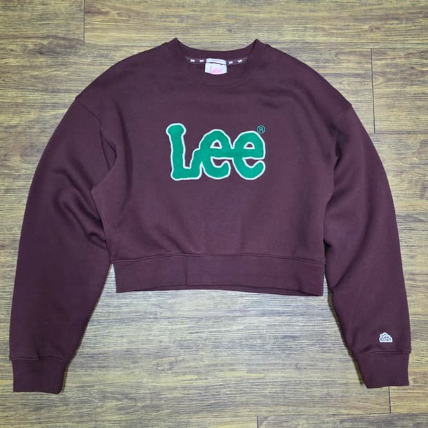 LEE 크롭핏 맨투맨