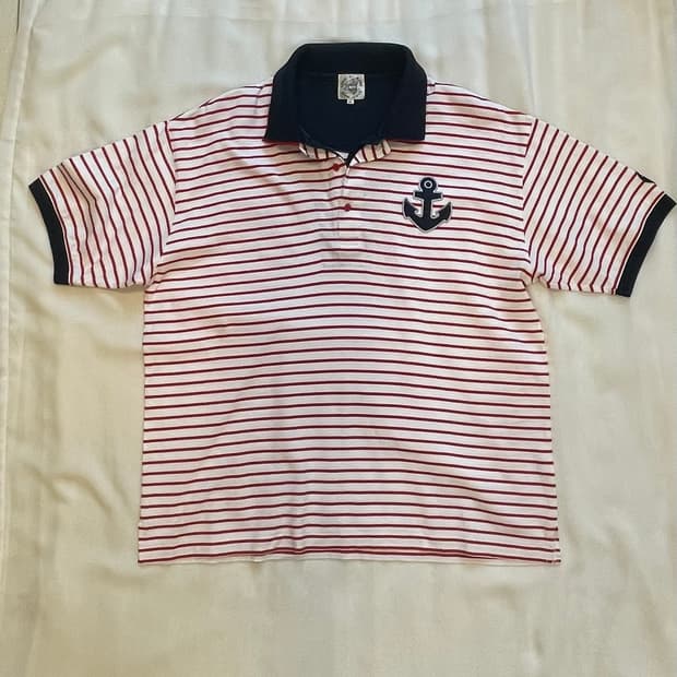 시나코바 미린자수 스트라이프 피케 셔츠