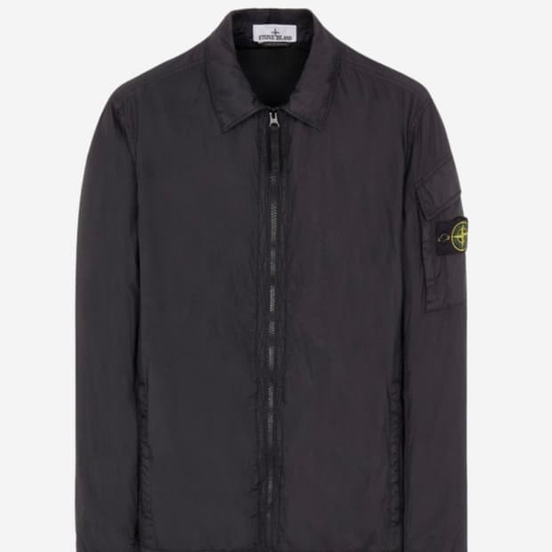 [급처판매] 스톤아일랜드 크링클랩스 오버셔츠 블랙 L 