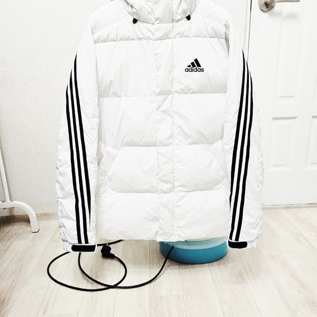 (95~100)M☆초대장급☆ 아디다스 3st 퍼피다운 [흰검] 덕다운패딩