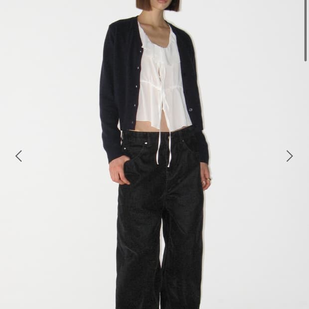 썬번프로젝트 VELVET TAPERED DENIM PANTS 팬츠