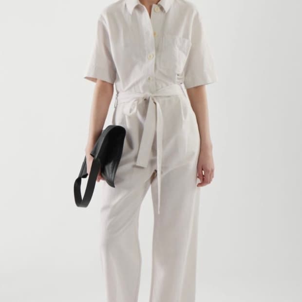 [새상품] COS 리넨 점프수트