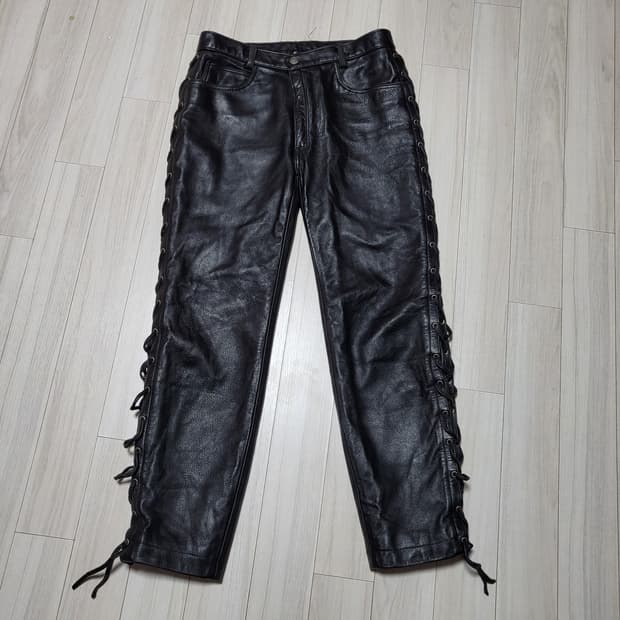 (32) 할리데이비슨 가죽바지 레더팬츠 웨스턴바지 바이크바지