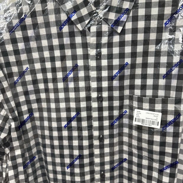 아더에러 체크셔츠 xl