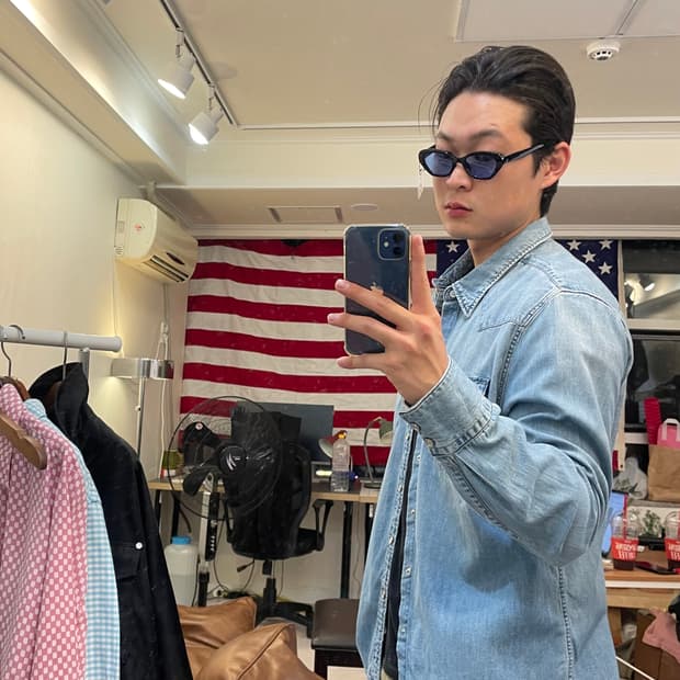[Levi’s] 웨스턴 데님셔츠 (연청)