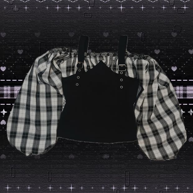 대대장!🖤쿠로미 고스로리 오네 히메갸루 오프숄더