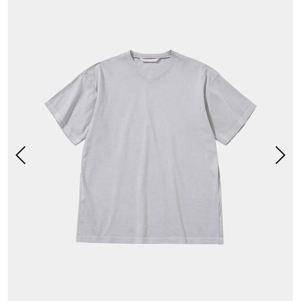 구매)강정석 브이넥 반팔티 그레이