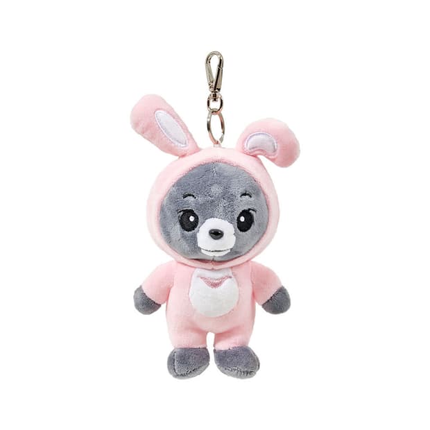 국립공원공단 굿즈 토끼 반달이 인형 키링 핑크