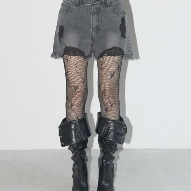 팬시클럽 VINTAGE DENIM SHORTS 블랙 팬츠 쇼츠 바지 1
