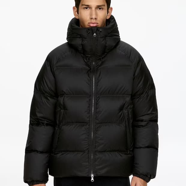 (L) 아르켓 스포티 다운 블랙 새제품